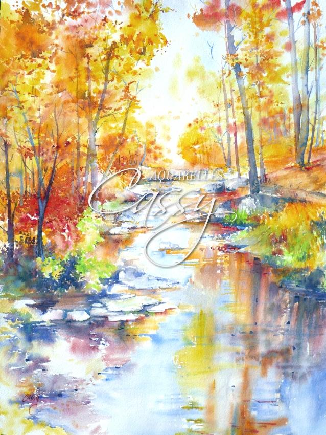 Au fil de l'eau 2023 - 61 cm X 46 cm